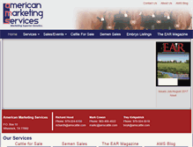 Tablet Screenshot of amscattle.com